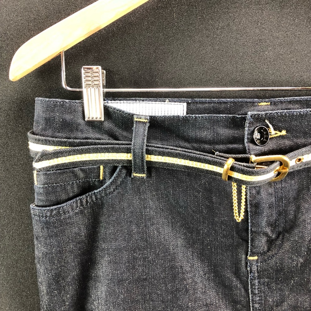 ⭐️🆕[Zara] Dark Denim Pencil skirt Gold Belt - Picture 3 of 5